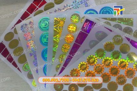 In tem dán, sticker bảy màu