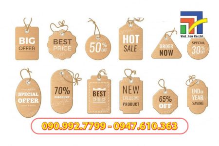 Tag Giấy Bế Hình Dáng Theo Yêu Cầu