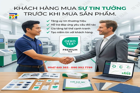 Sử dụng mác in và phụ liệu thời trang chuẩn an toàn sức khỏe OEKO-TEX
