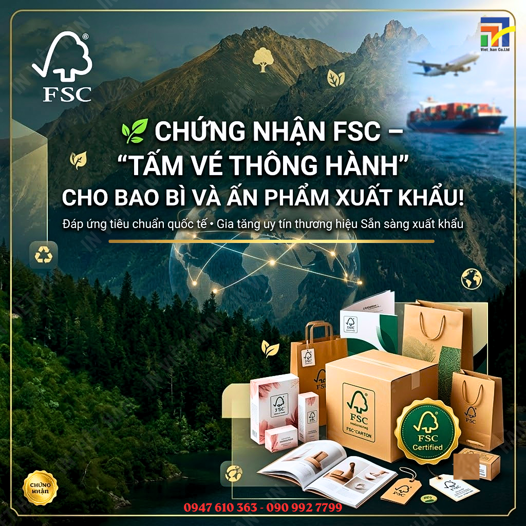 Sử dụng giấy in FSC giúp nâng tầm thương hiệu doanh nghiệp