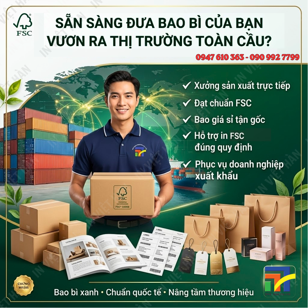 Ứng dụng giấy FSC in ấn catalogue brochure chất lượng cao