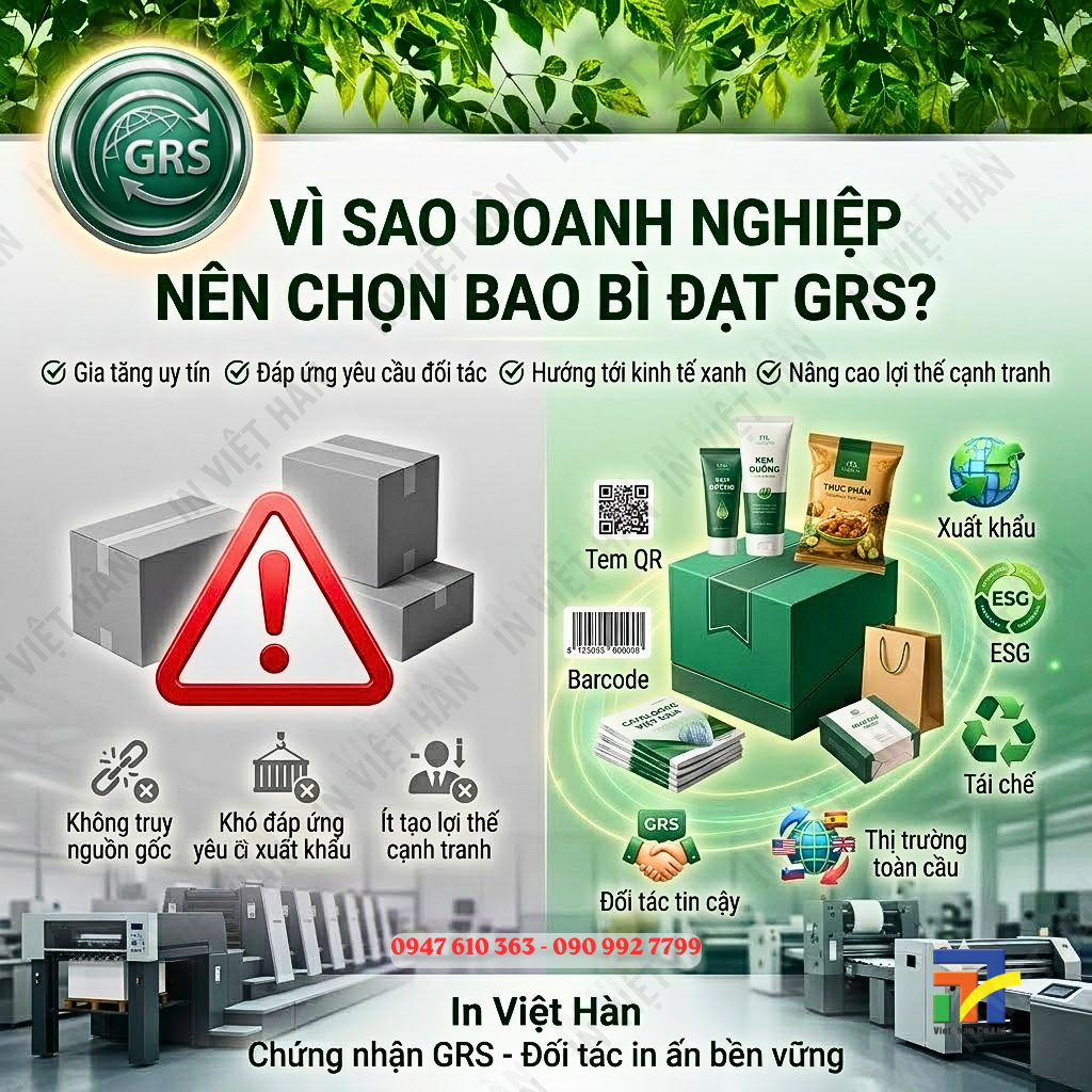 Hệ thống quản lý môi trường và an toàn hóa chất chứng chỉ GRS