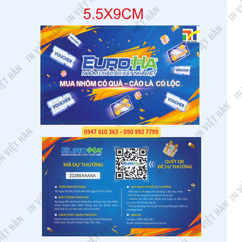 Lợi ích của in thẻ phủ thẻ cào khuyến mại