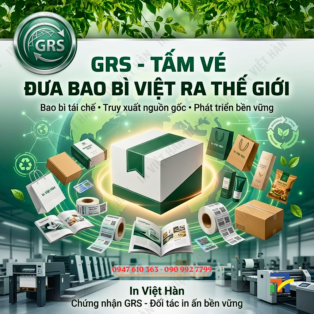 Chứng chỉ tái chế toàn cầu GRS Global Recycled Standard
